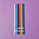 Queer disaster Bookmark  – Progressive Rainbow